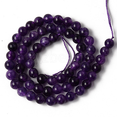Natural Quartz Beads Strands G-R479-6mm-07-1