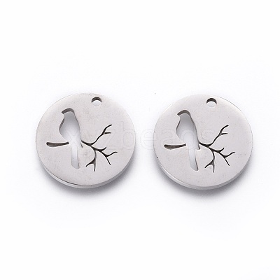 Non-Tarnish 201 Stainless Steel Pendants STAS-F231-034P-1