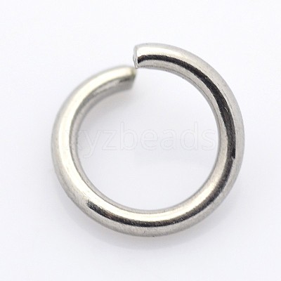Tarnish Resistant 304 Stainless Steel Open Jump Rings STAS-E066-02-4mm-1