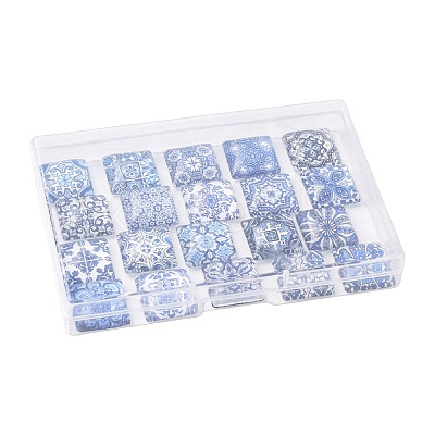 20Pcs Glass Cabochons GLAA-FS0002-59-1