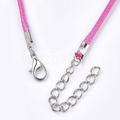 Waxed Cord Necklace Making X-NCOR-T001-33-1
