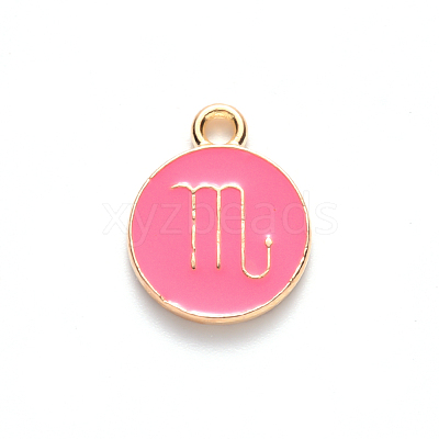 Alloy Enamel Pendants X-ENAM-S124-01B-03L-1