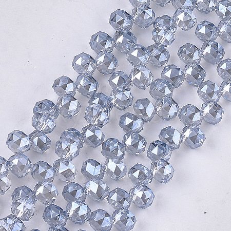 Electroplate Glass Beads Strands EGLA-S179-04A-C04-1