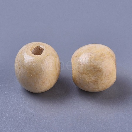 Dyed Natural Wood Beads WOOD-Q006-16mm-04-LF-1