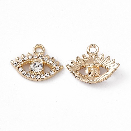 Alloy Rhinestone Pendants PALLOY-P287-06G-01-1