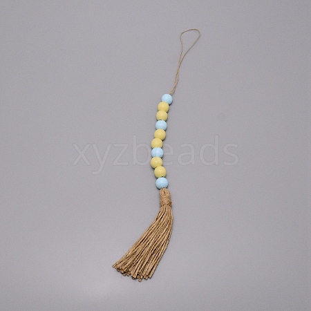 Fringed Beaded Pendant Decoration HJEW-TAC0012-18-1