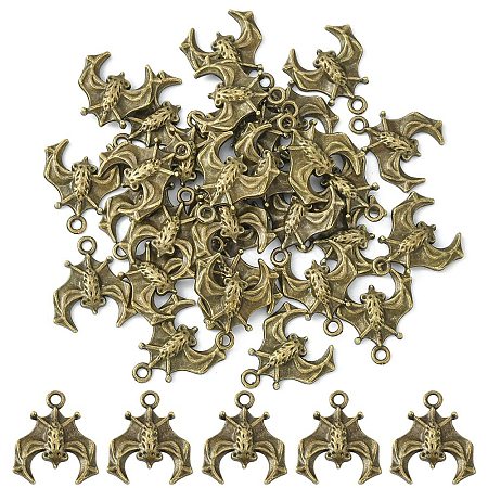 Tibetan Style Alloy Pendants TIBE-YW0001-02AB-1