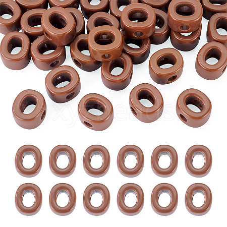 Opaque Acrylic European Beads LS-OACR-TAC0019-006O-1