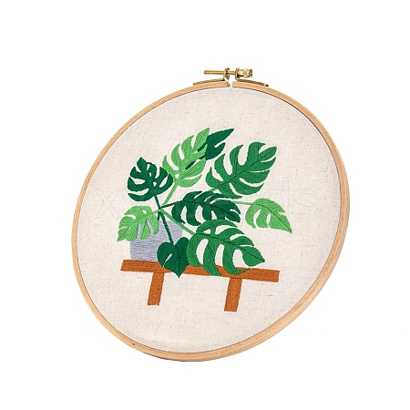 Plants Pattern Embroidery Kits PW-WGE2427-01-1