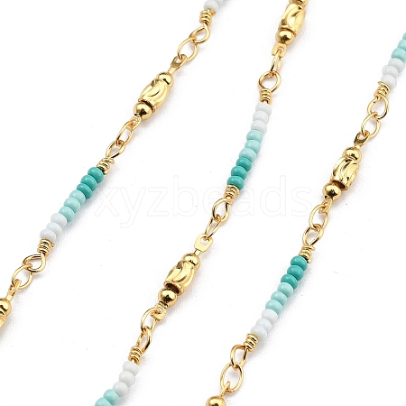 Brass Ball Chains KK-D368-02G-A-1