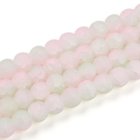 Crackle Glass Beads X1-GLAA-N009-8mm-01-1