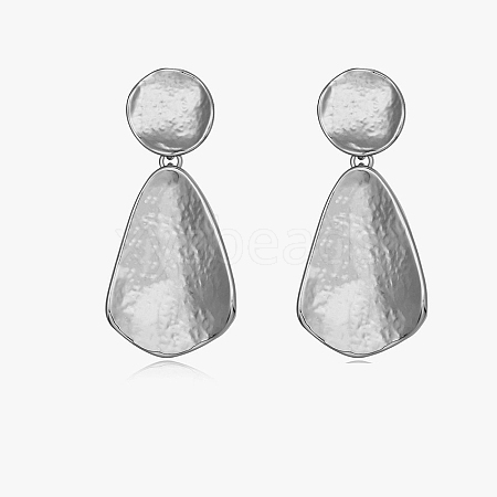 Brass Dangle Stud Earrings FS-WGF18BB-05-1