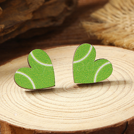 Wooden Stud Earrings PI5044-5-1