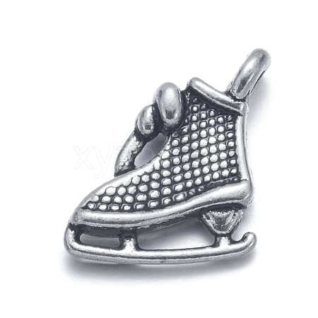 Tibetan Style Alloy Sport Pendants TIBEP-A100859-S-FF-1