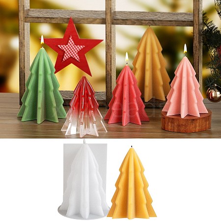 Christmas Tree Candles Silicone Molds SIL-B074-02B-1