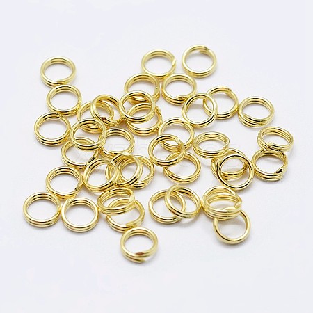 925 Sterling Silver Split Jump Rings STER-F036-01G-0.6x7mm-1