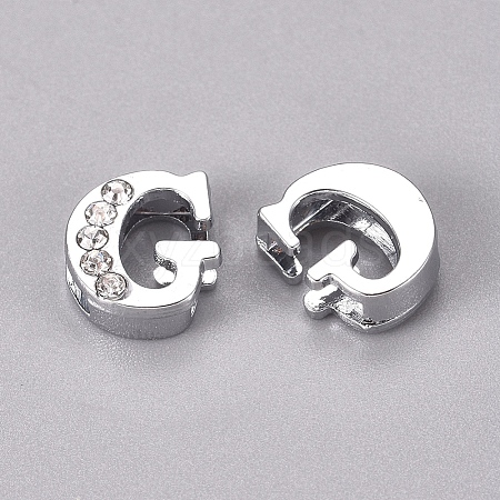 Alloy Slide Charms LS-PALLOY-WH0066-21G-1