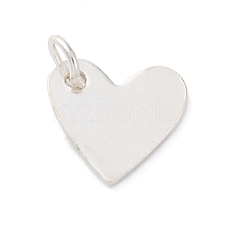 925 Sterling Silver Heart Charms STER-G045-01S-01-1