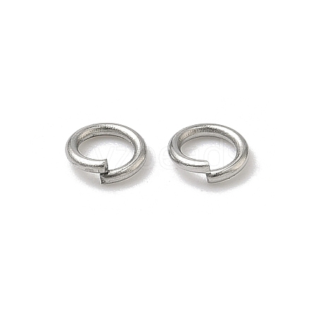 Non-Tarnish 304 Stainless Steel Open Jump Rings X-STAS-E067-05-5mm-1