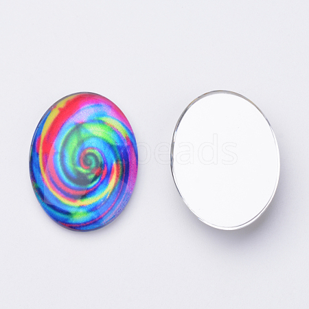 Glass Cabochons GGLA-Q042-18x25-A03-1