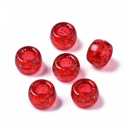 Transparent Acrylic European Beads MACR-N008-14B-A-1