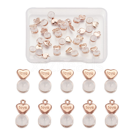 20Pcs 2 Styles Silicone Ear Nuts FIND-TA0001-47C-1