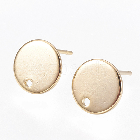 Brass Stud Earring Findings KK-T029-118G-1