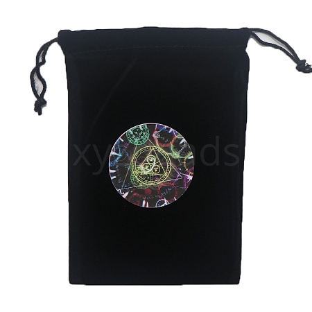 Velvet Tarot Cards Storage Drawstring Bags PW-WGD1949-06-1