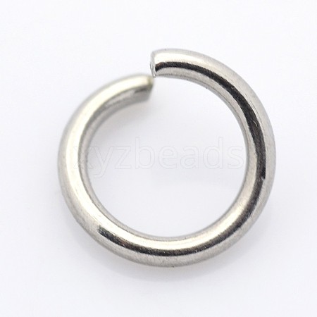 Tarnish Resistant 304 Stainless Steel Open Jump Rings STAS-E066-02-4mm-1