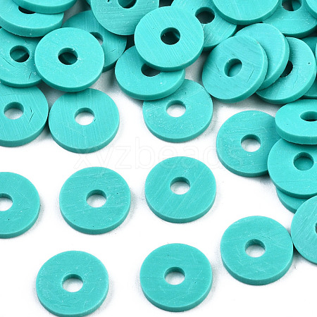 Handmade Polymer Clay Beads CLAY-R067-6.0mm-B34-1