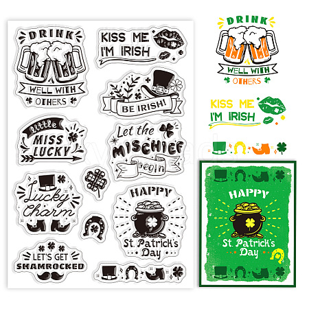 Custom PVC Plastic Clear Stamps DIY-WH0448-0413-1