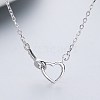 925 Sterling Silver Pendant Necklaces NJEW-BB55898-A-4
