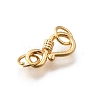 Brass S-Hook Clasps KK-K378-76G-2