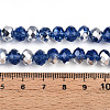 Electroplate Transparent Glass Beads Strands LS-EGLA-A034-T8mm-M03-4