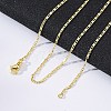 Brass Oval Link Chains Necklace for Women NJEW-P265-19G-2