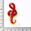 Handmade Gold Sand Lampwork Big Pendants LAMP-T023-08E-3