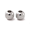 Non-Tarnish Textured 304 Stainless Steel Beads X-STAS-P306-01A-P-2