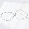 Tarnish Resistant 201 Stainless Steel Hoop Earrings EJEW-A052-11B-3