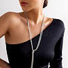 Brass Y Tassel Necklaces WG63683-17-1