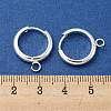 201 Stainless Steel Huggie Hoop Earring Findings STAS-P283-01Z-S-3