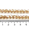 Electroplate Transparent Glass Beads Strands EGLA-A035-T6mm-A17-4