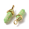 Synthetic Lawn Green Imperial Jasper Pendants G-K329-18G-3