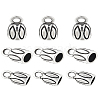 90Pcs Tibetan Style Alloy Cord End TIBE-LP0001-03-1
