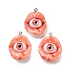 Eyeball Theme Opaque Resin Enamel Pendants RESI-D076-02A-1