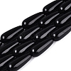 Opaque Glass Beads Strands GLAA-Q113-03A-CM-2