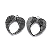 Tibetan Style Alloy Wing Large Pendants LS-TIBEP-S100-B-NR-2