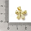 Rack Plating Brass Micro Pave Cubic Zirconia Charms KK-G500-14A-G-3