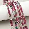 Natural Dragon Veins Agate(Dyed & Heated) Beads Strands G-G177-E16-03-5