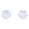 Resin Imitation Pearl Bead Caps RESI-N036-02A-06-3