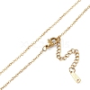 201 Stainless Steel Cable Chain Necklaces NJEW-P309-20G-3